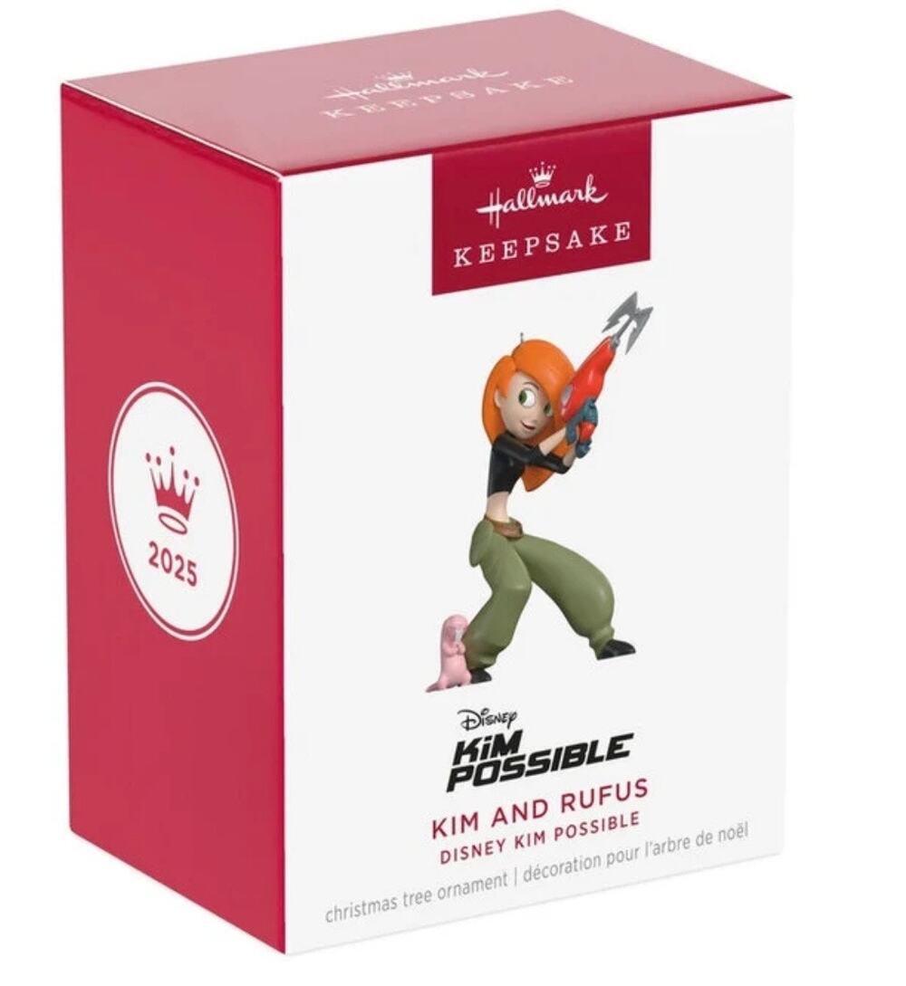 Disney's Kim Possible and Rufus Holiday Christmas Hallmark ornament NEW 
Y2K